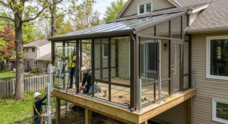 Deck Enclosure Installation in Longmont, CO
