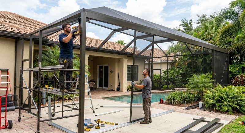 Lanai Enclosure Installation in Charlotte, NC