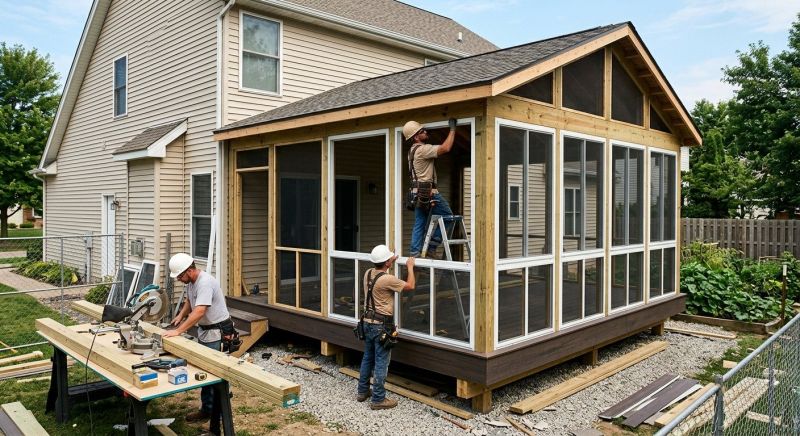 Deck Enclosure Installation in Chattanooga, TN