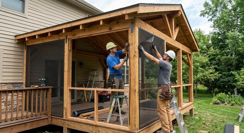 Enclosed Porch Construction in Chattanooga, TN