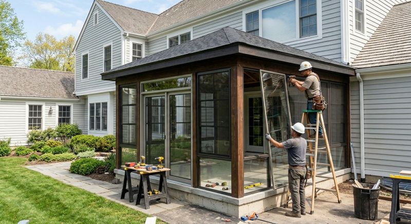 Porch Enclosure Installation in Boulder, CO