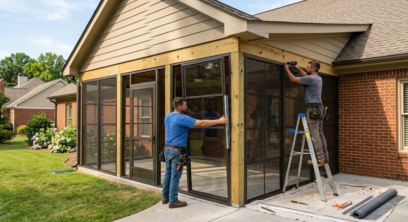 Screened In Porch Installation in Dallas, TX