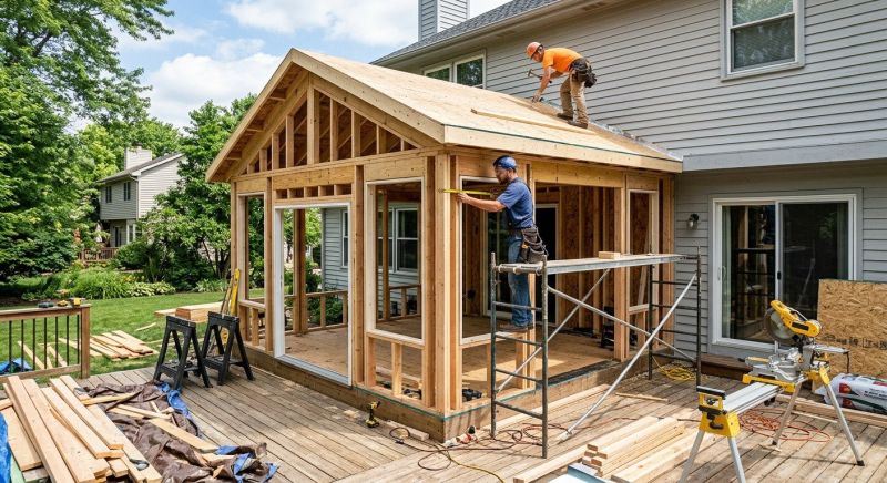 Sunroom Addition Construction in Dallas, TX