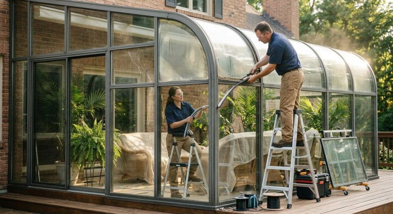 Sunroom Glass Repair in Austin, TX